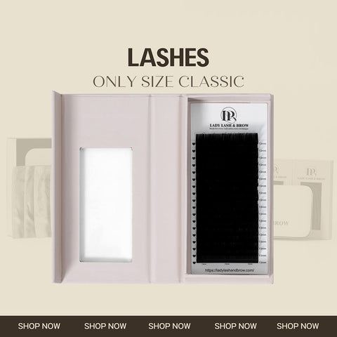 Single Size Classic Curl CC - D ( Black Matt Lashes )