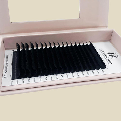 Mix Size Volume Curl CC - D ( Black Matt Lashes )