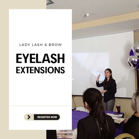 Eyelashes extensions training class